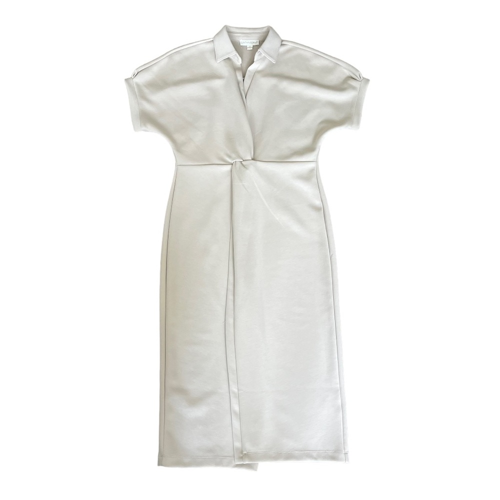 Cynthia Rowley Women's Cream/Beige Scuba Midi Dress Size Medium